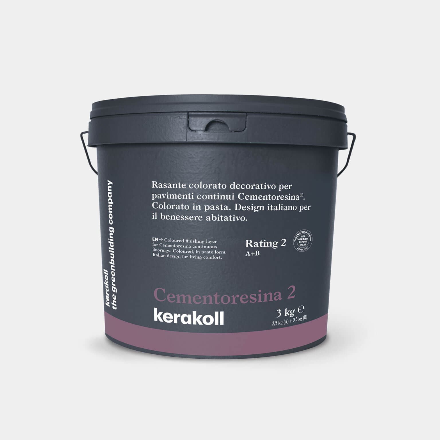 Kerakoll Cementoresina 2: Színes dekoratív befejező termék Kerakoll Cementoresina folytonos padlókhoz.