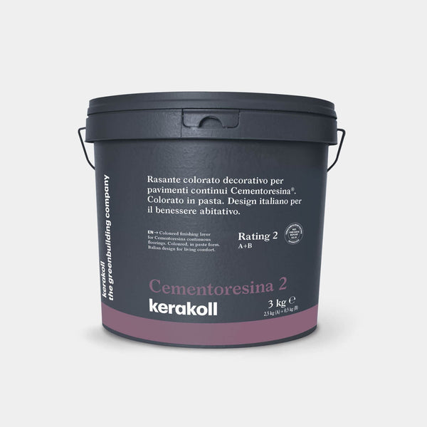 Kerakoll Cementoresina 2: Színes dekoratív befejező termék Kerakoll Cementoresina folytonos padlókhoz.