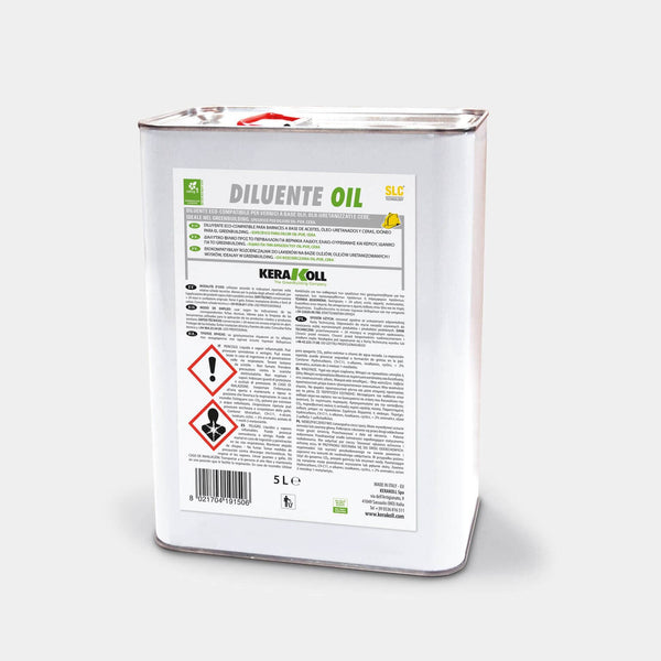 A Kerakoll Diluente Oil egy öko‑kompatibilis hígító, mely alkalmas olaj, uretán‑olaj lakkokhoz és viaszokhoz (wax).