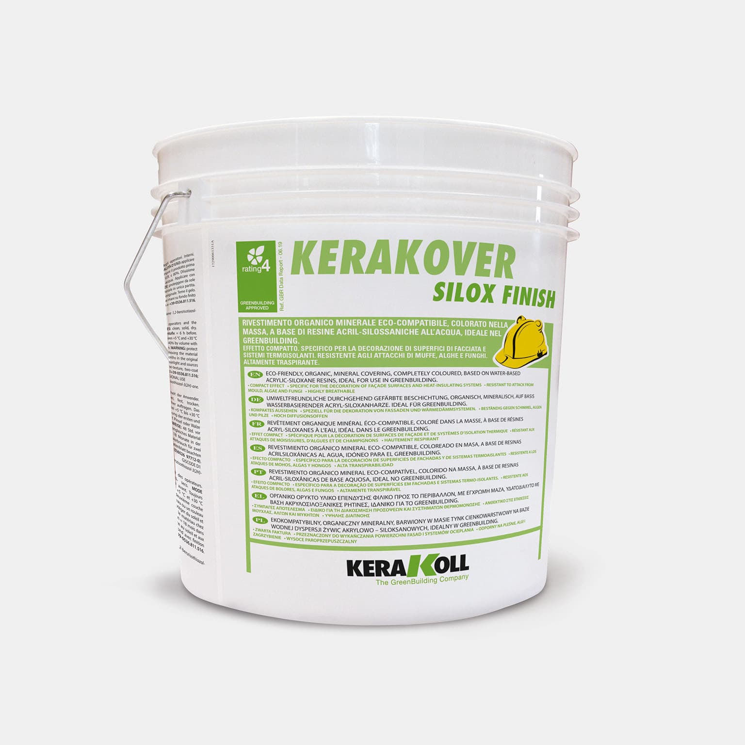 Kerakover Silox Finish nagy rétegvastagságú, kiváló lélegző képességű és kimagasló védelmet nyújtó, algáknak és időjárási körülményeknek ellenálló dekorációs bevonatok kivitelezéséhez.