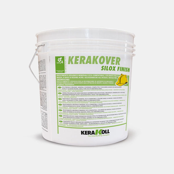 Kerakover Silox Finish nagy rétegvastagságú, kiváló lélegző képességű és kimagasló védelmet nyújtó, algáknak és időjárási körülményeknek ellenálló dekorációs bevonatok kivitelezéséhez.