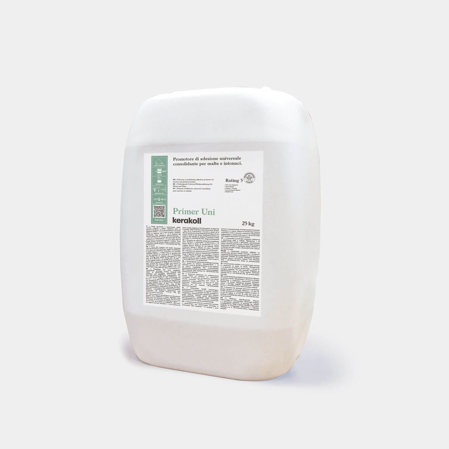 A Kerakoll Primer Uni univerzális tapadásnövelő alapozó, amely minden aljzaton működik - nedvszívó és nem nedvszívó felületeken egyaránt.
