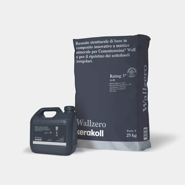 A Kerakoll Wallzero egy innovatív ásványi mátrixú kompozit, szerkezeti alapréteg a Kerakoll Cementoresina Wall-hoz és szabálytalan aljzatok javításához.
