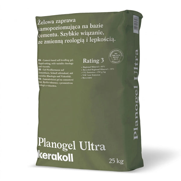 Kerakoll Planogel Ultra nagy szilárdságú önterülő aljzatkiegyenlítő