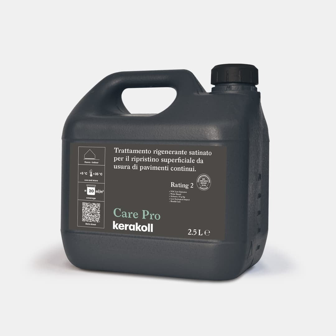 Kerakoll Care Pro - 2,5 literes professzionális regeneráló kezelés kopott Cementoresina és Microresina padlófelületekhez