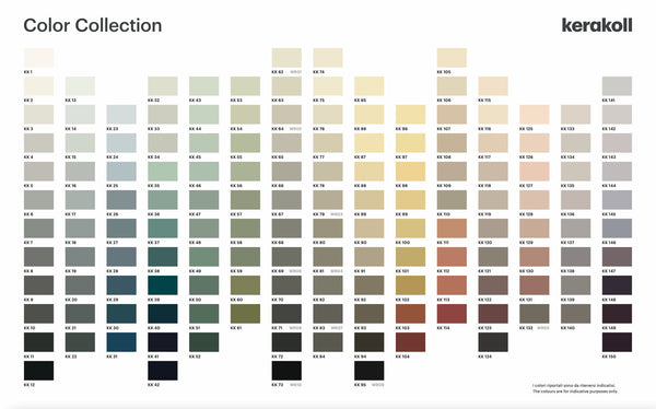 Kerakoll Color Collection szin paletta