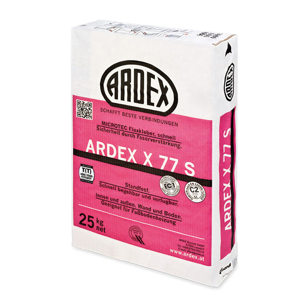 Az ARDEX X 77 S egy MICROTEC gyorskötésű flexragasztó.