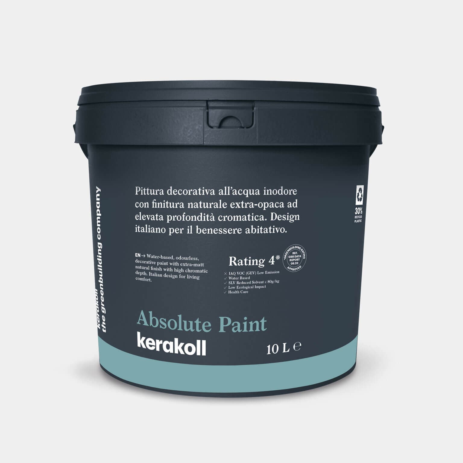 Kerakoll Absolute Paint: Vízbázisú, szagtalan, dekoratív festék extra matt, természetes felületű, nagy színmélységű festék.