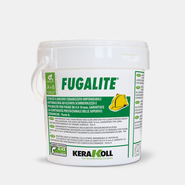 A Kerakoll Fugalite folyékony kerámia minden kerámia és üvegmozaik burkolat folyamatos fugázásához.