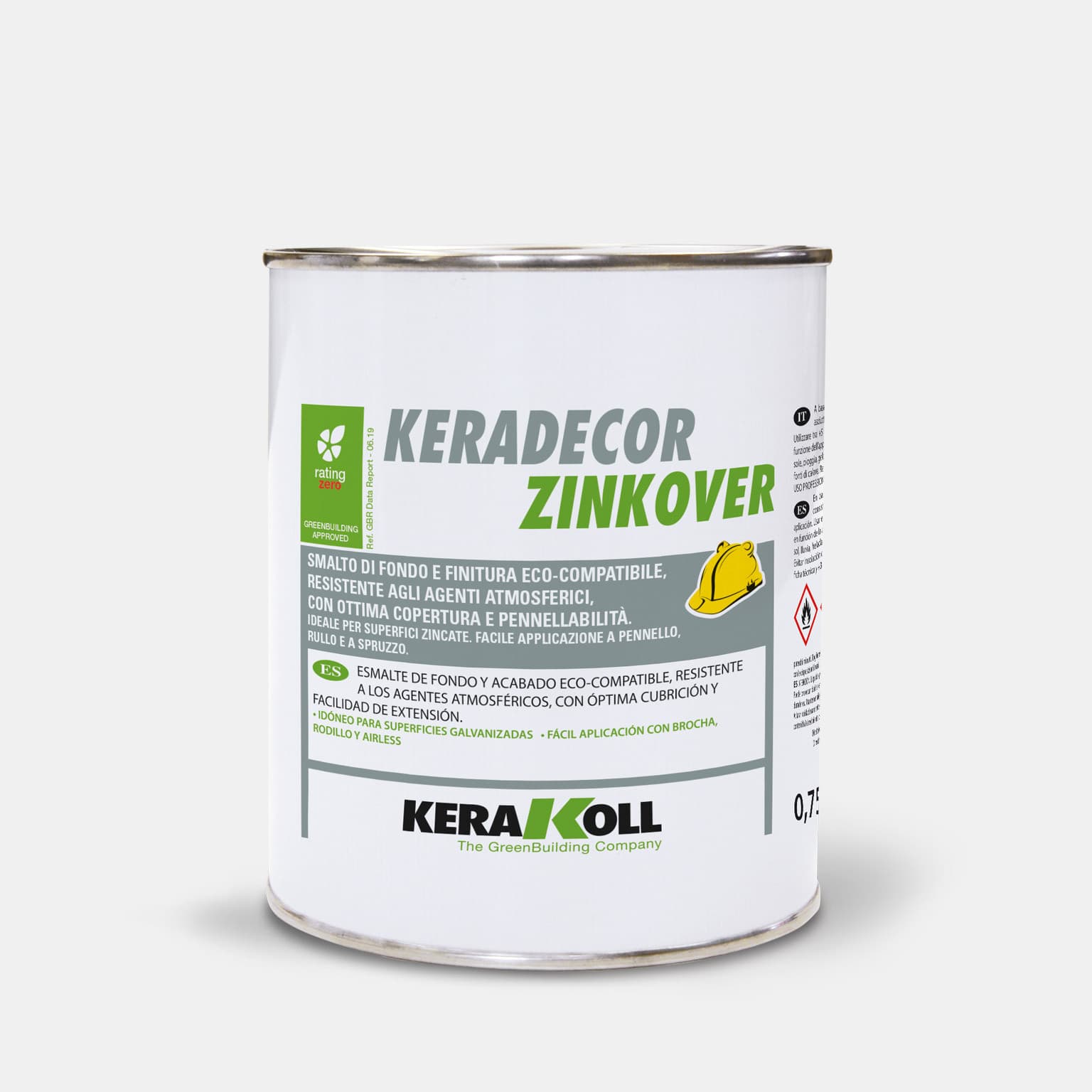 Kerakoll Keradecor Zinkover oldószerben oldott szintetikus gyanta alapú, kimagasló védelmet biztosít, alkalmas horganyzott felületek előkészítéséhez és festéséhez.
