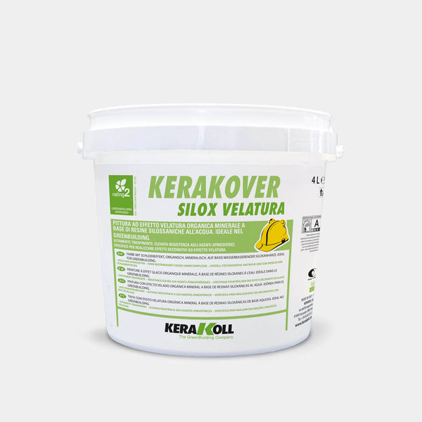 Kerakover Silox Velatura alkalmas fátyol hatású dekorációk létrehozásához.