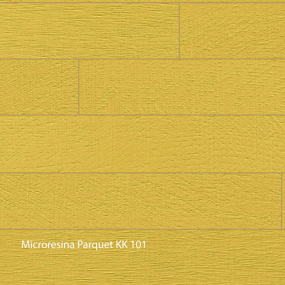 Kerakoll Microresina Parkett Farbkollektion Dusty Yellow