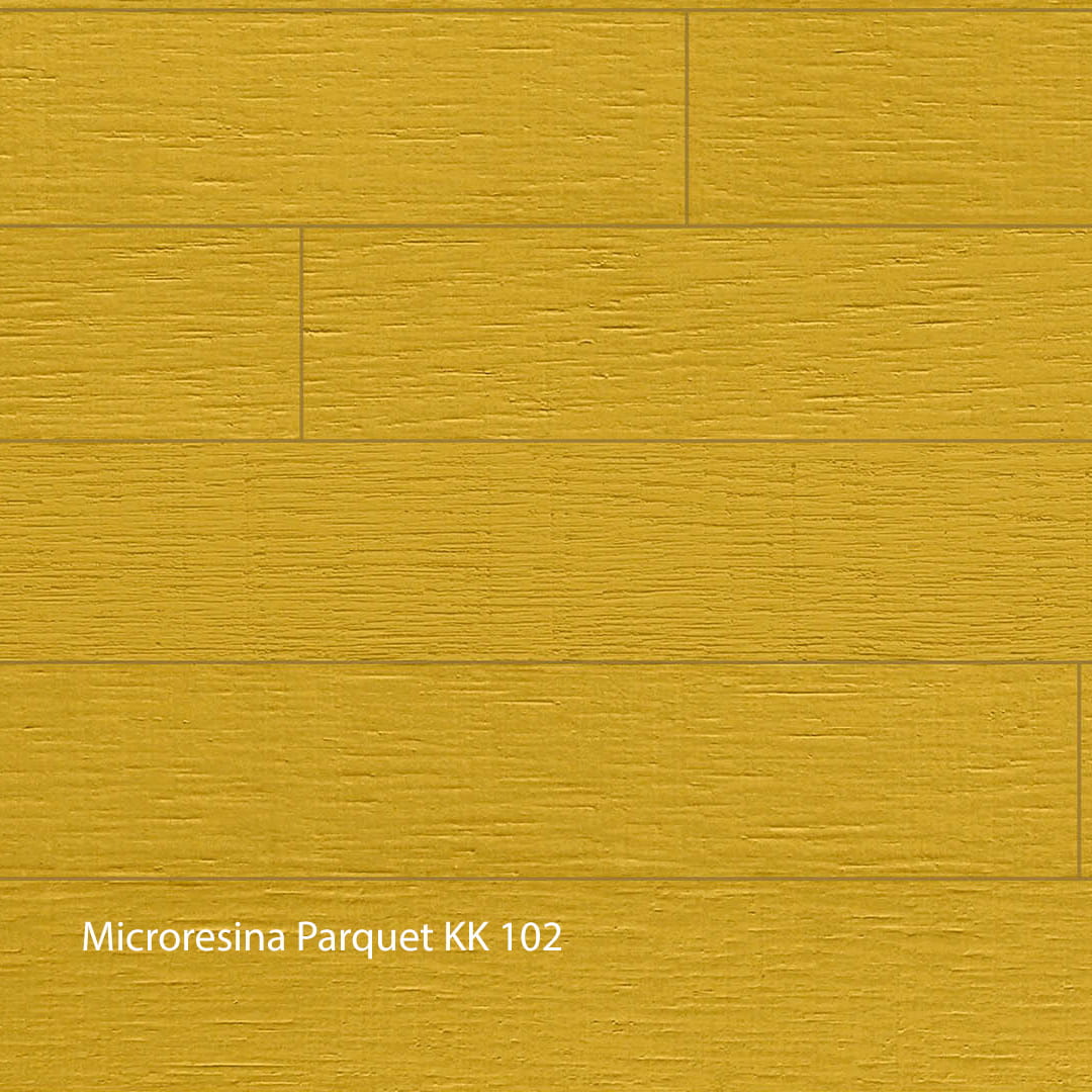 Kerakoll Microresina Parkett Farbkollektion Dusty Yellow