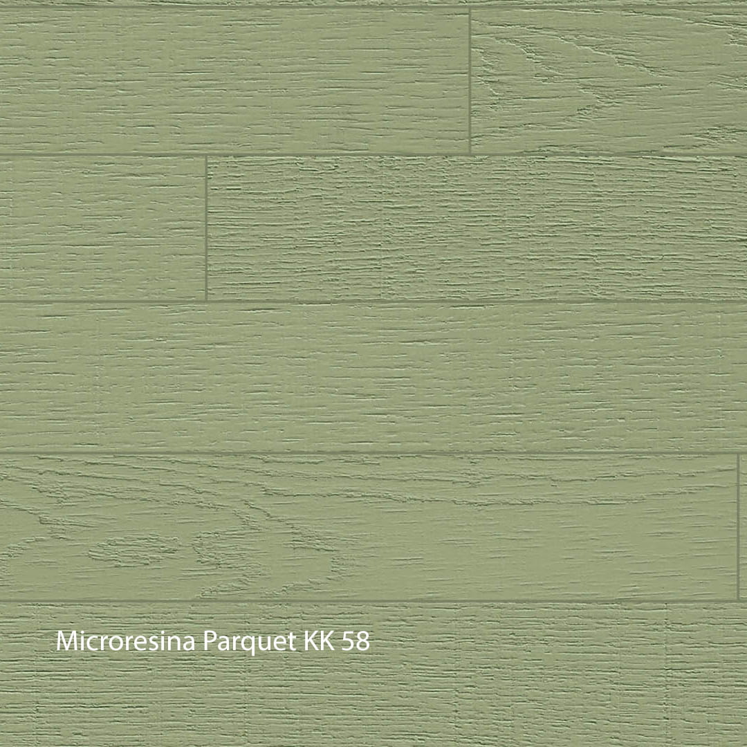 Kerakoll Microresina Parkett Farbkollektion Olivgrün