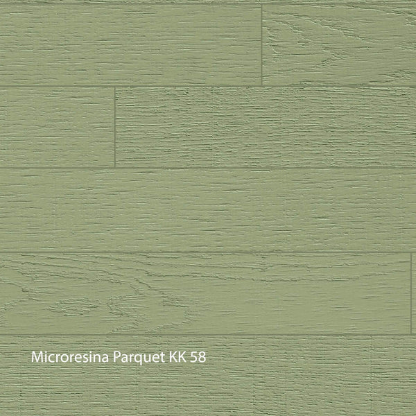 Kerakoll Microresina Parkett Farbkollektion Olivgrün
