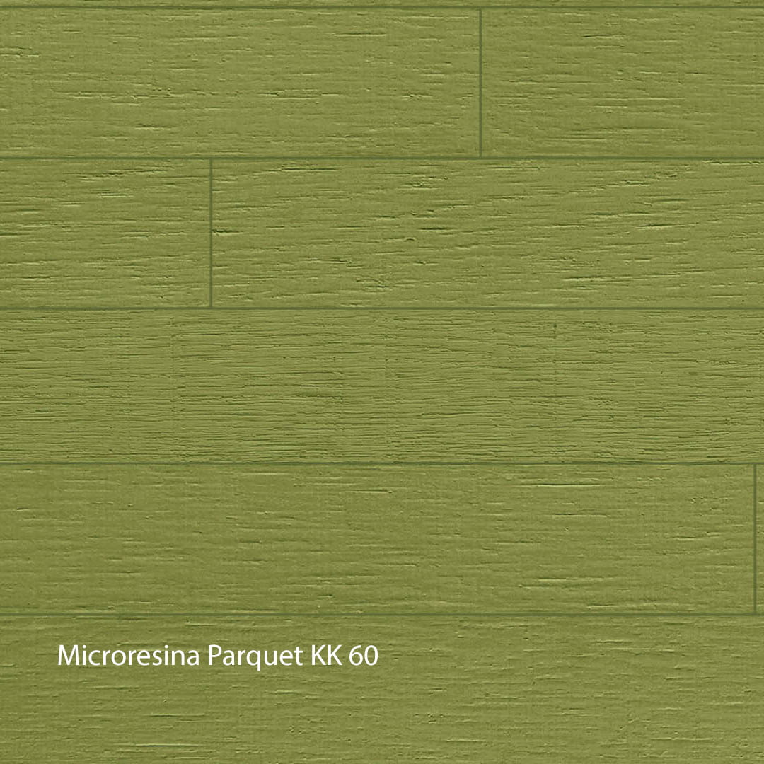 Kerakoll Microresina Parkett Farbkollektion Olivgrün
